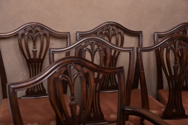 Set Of 8 19th Century Hepplewhite Dining Chairs SAI1413 Antique Furniture 15