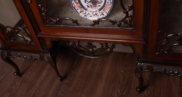 Stunning Quality Edwardian Mirror Back Display Cabinet SAI1475 - Image 9