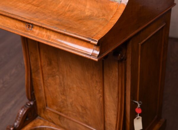 Victorian Walnut Piano Top Pop Up Davenport SAI1661 - Image 15