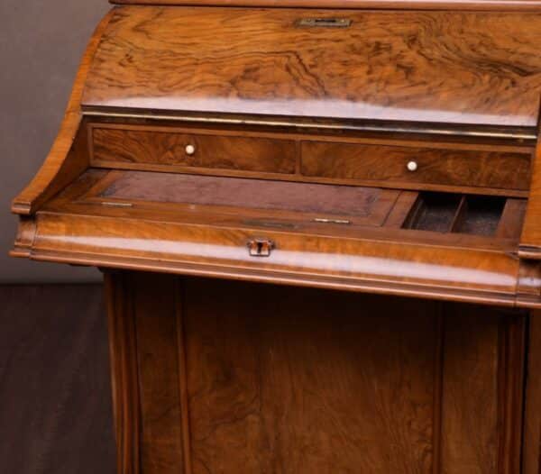Victorian Walnut Piano Top Pop Up Davenport SAI1661 - Image 14