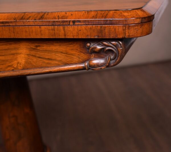 William 4th Rosewood Fold Over Card Table SAI1668 - Image 11