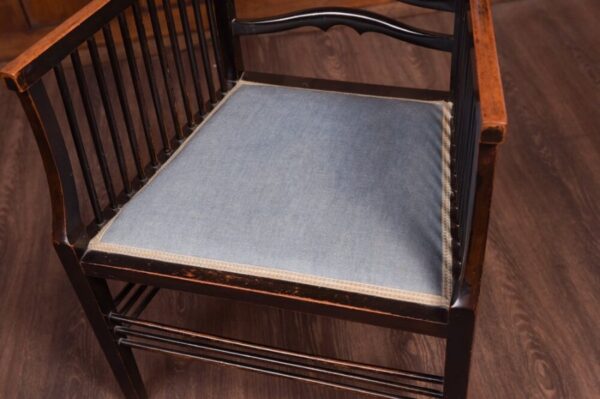 Fantastic Arts And Crafts Ladder Back Armchair SAI1843 - Image 13