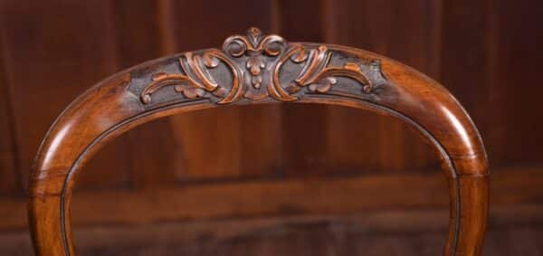Fantastic Set Of 6 Victorian Walnut Balloon Back Dining Chairs SAI1836 - Image 17