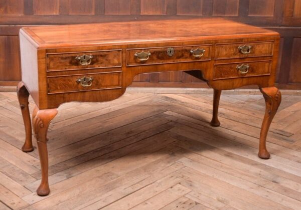 Wonderful Edwardian Figured Walnut Writing Desk SAI2050