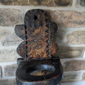 Early Church Water Stoop With Witches Mark Antique Collectibles