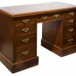 Edwardian mahogany pedestal desk Antique Desks