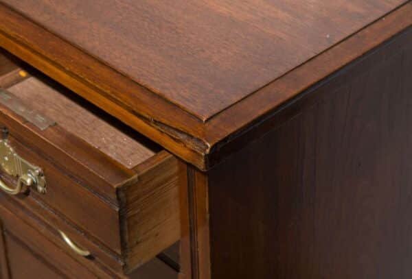 Edwardian mahogany pedestal desk Antique Desks 5