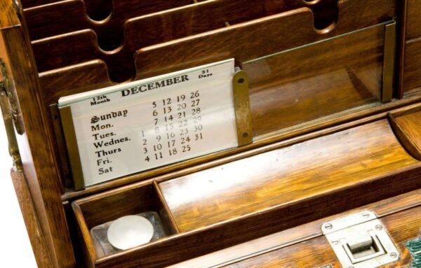 Exceptional oak stationary box circa 1903 - Image 5