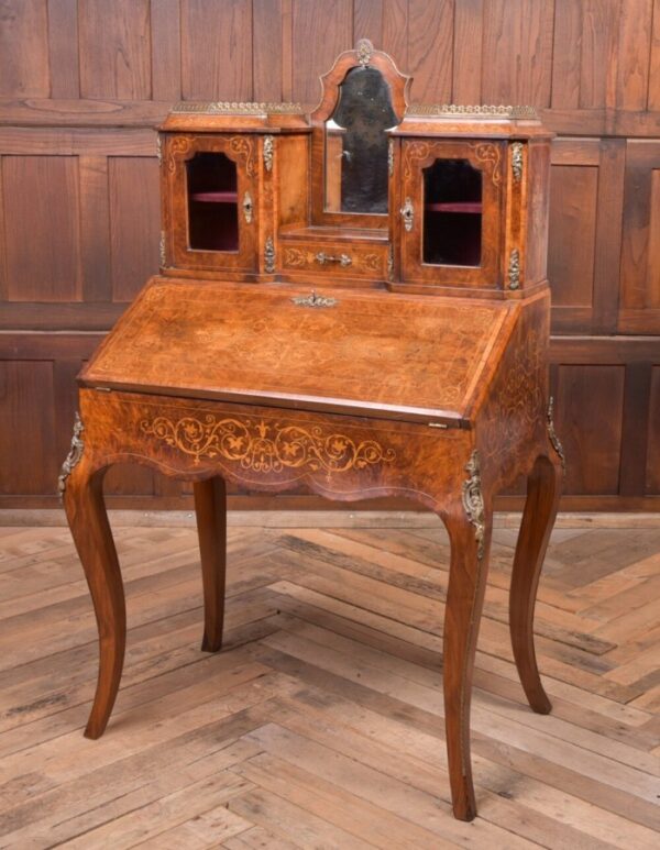 Stunning Victorian Burr Walnut French Bureau Du Dame SAI1966 Antique Furniture 3