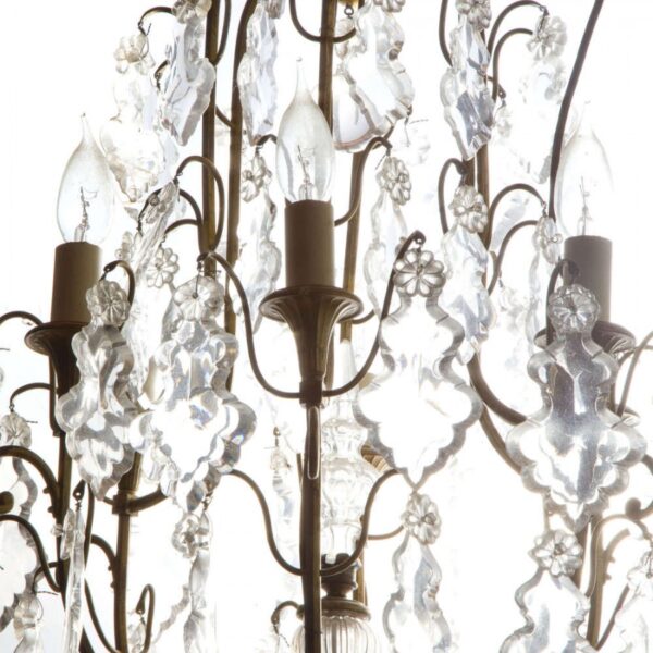 French Louis XV style cage chandelier - Image 3