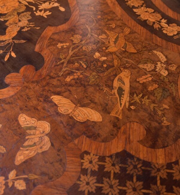 Exhibition Quality Marquetry Picture Centre Table SAI1190 Antique Furniture 13