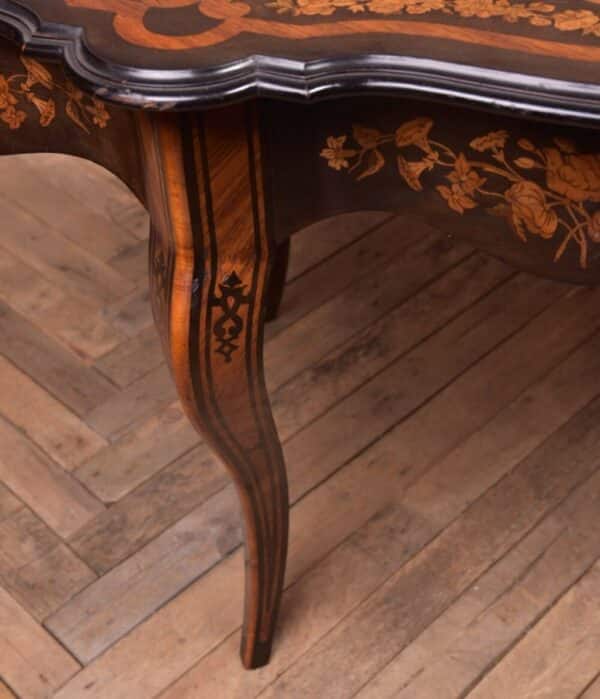 Exhibition Quality Marquetry Picture Centre Table SAI1190 - Image 16