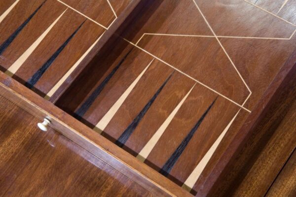 Geo III Sheraton period Pembroke games table - Image 4