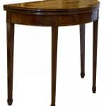 Inlaid mahogany demi-lune card table circa 1780 Antique Furniture