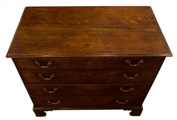 Georgian Oak chest of drawers - Image 6