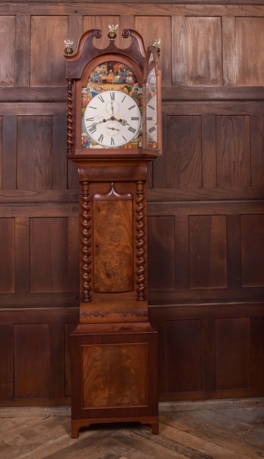 Victorian Mahogany Scottish 8 Day Longcase Clock By J&t Black Of Kirkcaldy SAI2107 Antique Furniture 19
