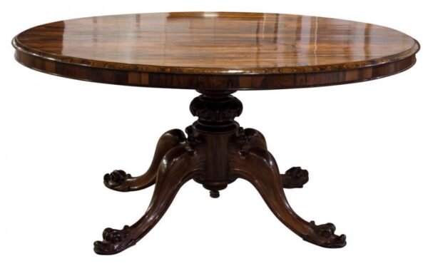 Good quality rio rosewood breakfast table - Image 7