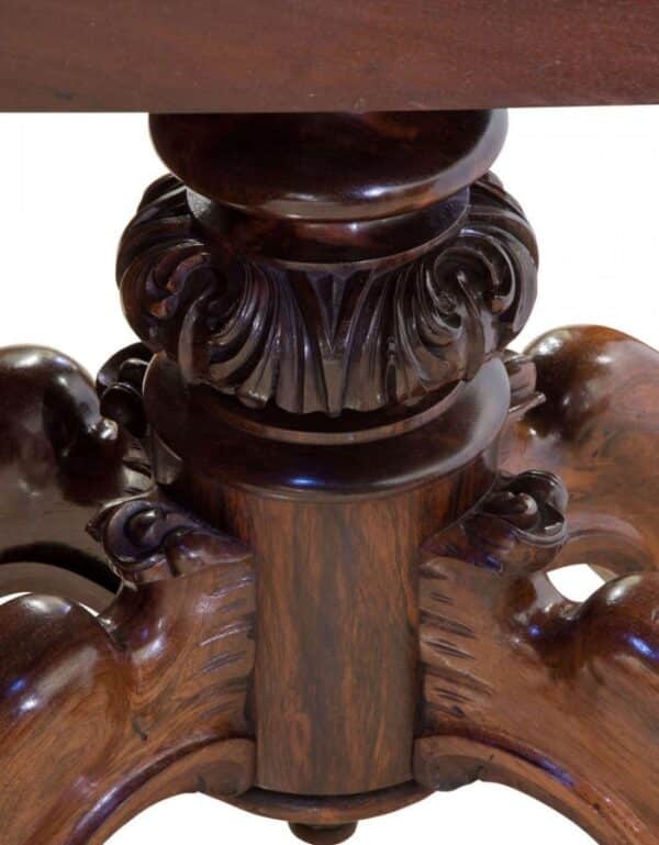 Good quality rio rosewood breakfast table - Image 3
