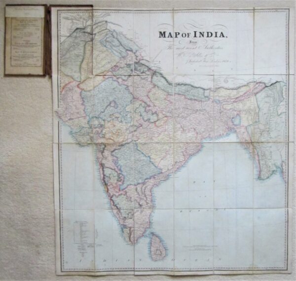 India – folding map antique maps, folding maps, india Antique Maps 3