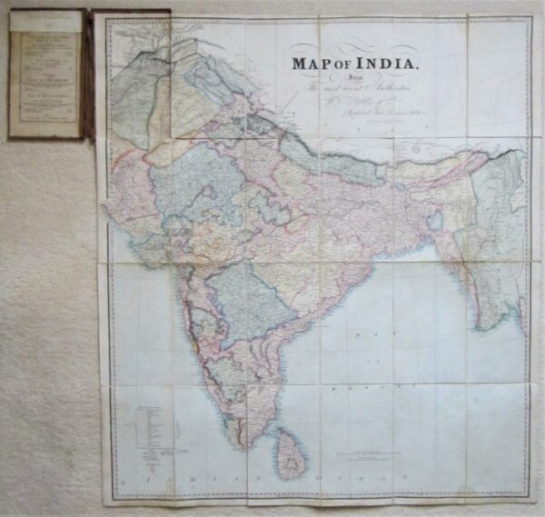India – folding map