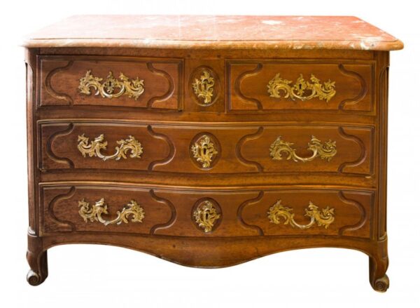 Louis XV marble topped commode Antique Furniture 8