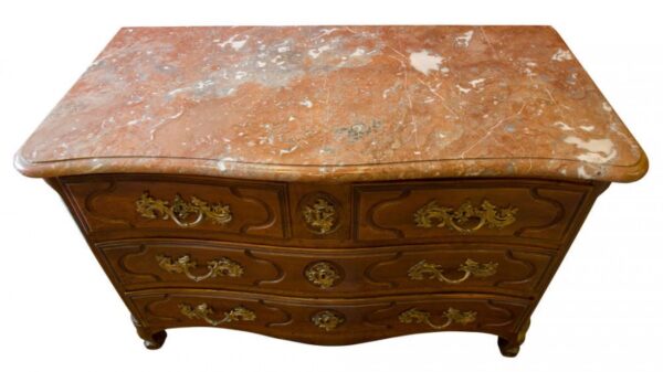 Louis XV marble topped commode - Image 4