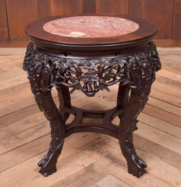 19th Century Chinese Carved Hard Wood Plant Stand SAI1998 Antique Furniture 3