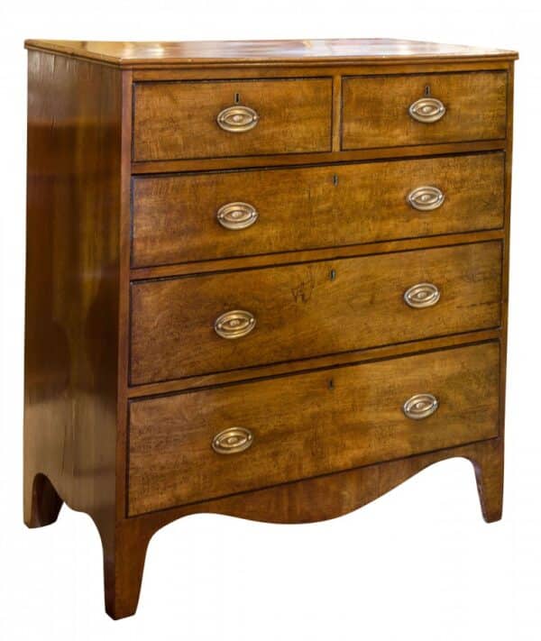 Mahogany chest of drawers c1790