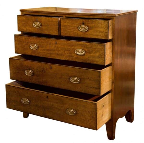 Mahogany chest of drawers c1790 - Image 6