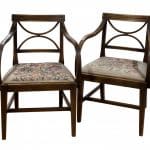 Pair of Hepplewhite period mahogany carver chairs c1780 Antique Chairs