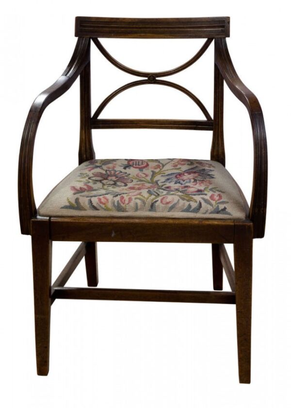 Pair of Hepplewhite period mahogany carver chairs c1780 - Image 6