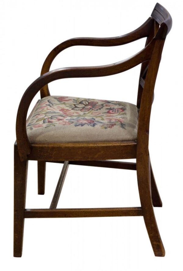 Pair of Hepplewhite period mahogany carver chairs c1780 - Image 5