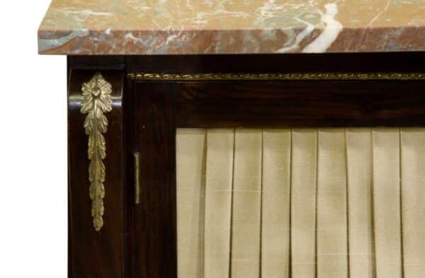 Regency Faux rosewood side cabinet Antique Furniture 4