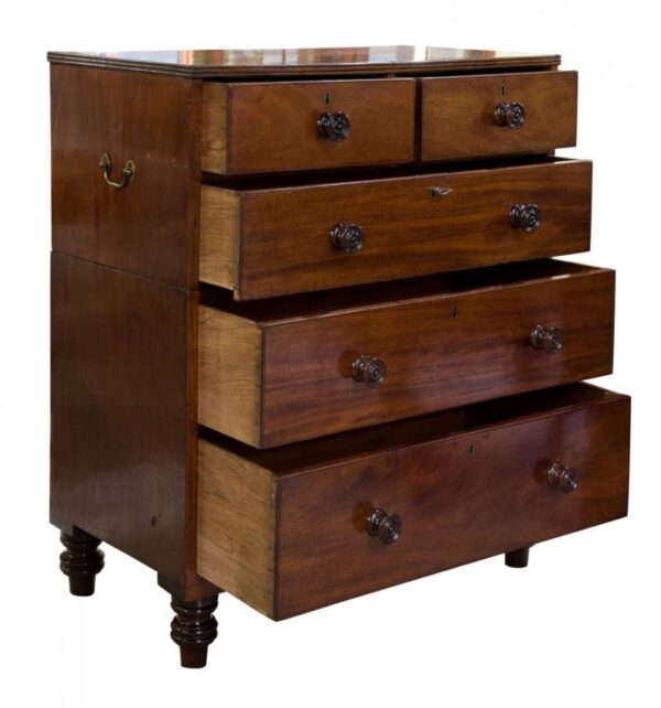 Regency magogany chest of drawers c1820 - Image 9