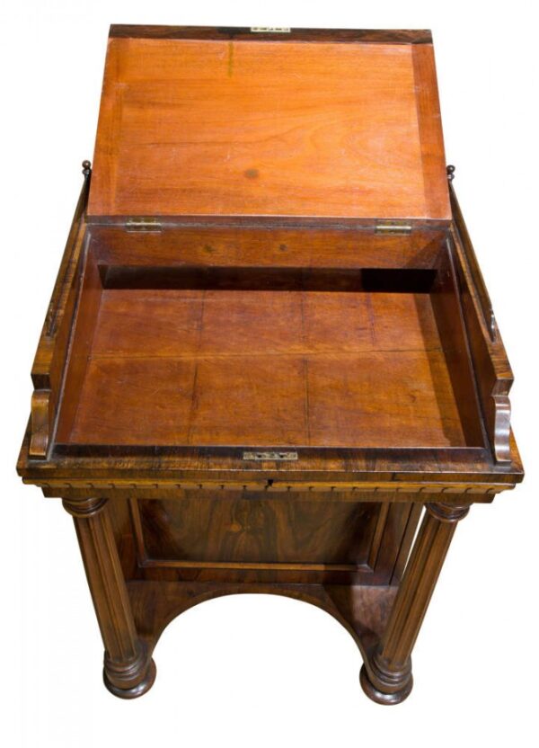 Regency rosewood davenport circa 1820 - Image 4