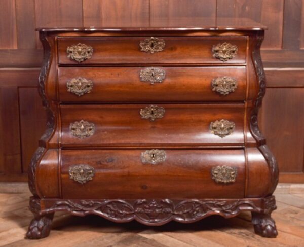 18th Century Rosewood Dutch Bombe Chest Of Drawers SAI1110 Antique Furniture 3