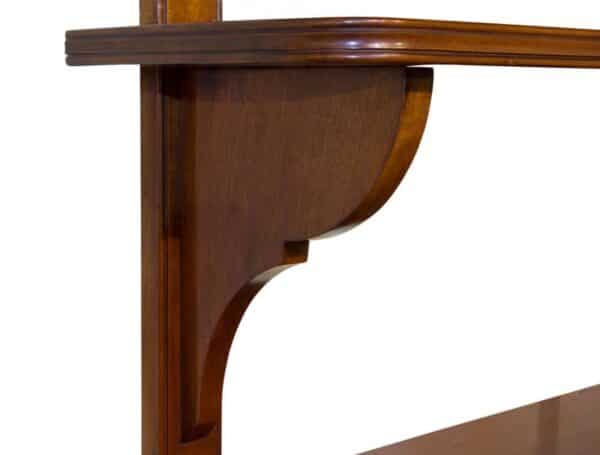 Set of 3 mahogany wall shelves - Image 2