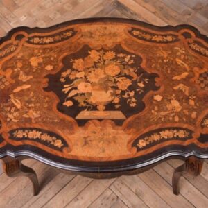 Exhibition Quality Marquetry Picture Centre Table SAI1190 Antique Furniture