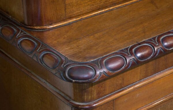Victorian breakfront bookcase - Image 3