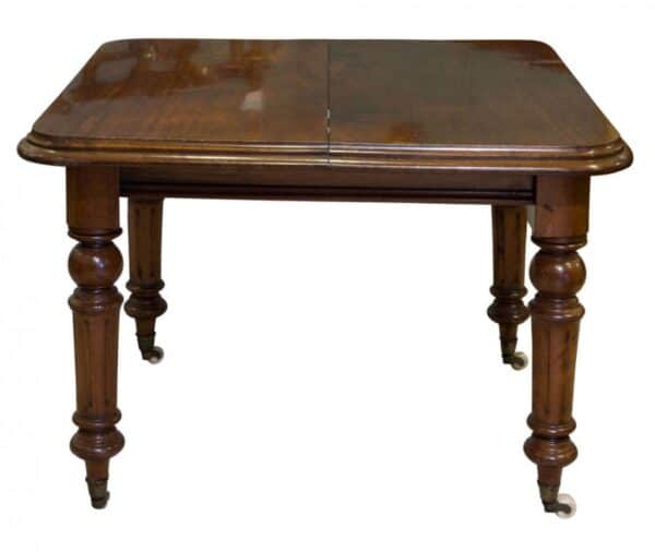 Victorian single leaf mahogany dining table Antique Furniture 8