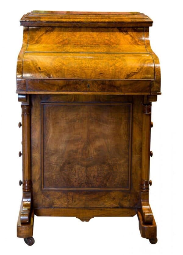 Victorian walnut metamorphic davenport circa 1860 Antique Furniture 9