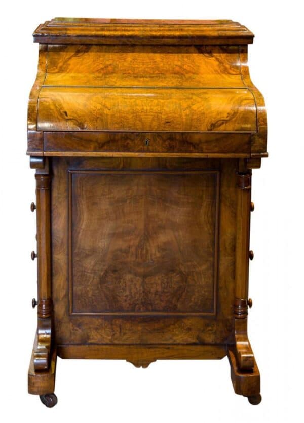 Victorian walnut metamorphic davenport circa 1860 - Image 7