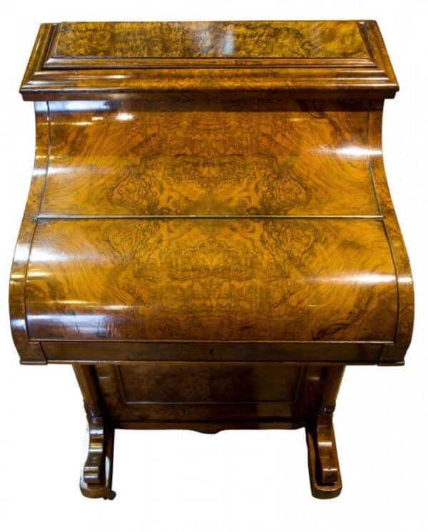 Victorian walnut metamorphic davenport circa 1860 Antique Furniture 6