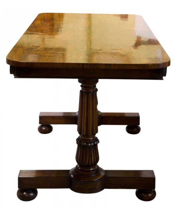 William IV Rosewood Library Table Antique Furniture 6