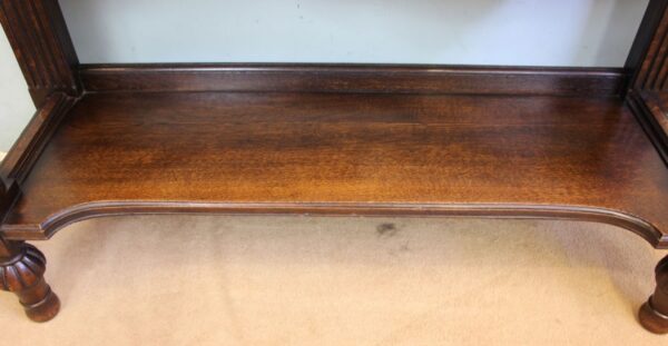Antique Oak Victorian Shaped Sideboard Server. - Image 13