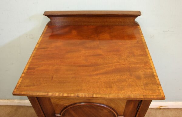 Antique Edwardian Mahogany Inlaid Cabinet. Sold - Image 7