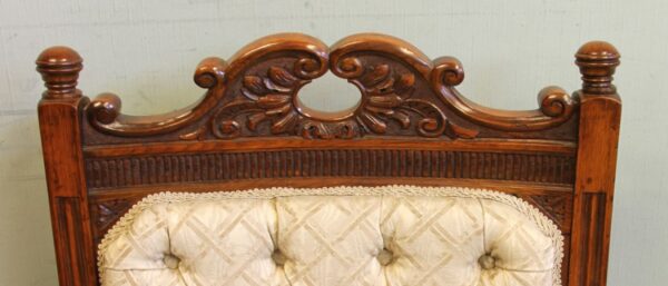 Antique Victorian Set Eight Oak Dining Chairs Sold - Image 16