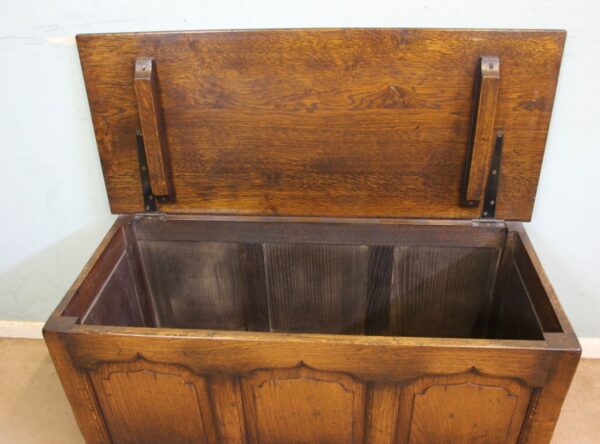 Oak Blanket Chest Coffer Sold - Image 9