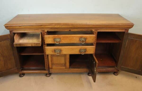 Antique Late 19th Century Oak Sideboard Dresser Base Sold Dining Antique Sideboards 15