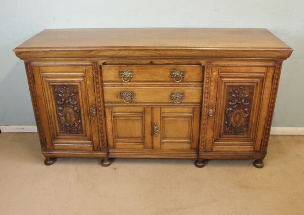 Antique Late 19th Century Oak Sideboard Dresser Base Sold - Image 14